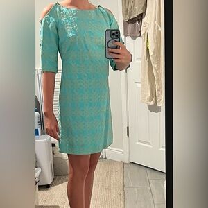 Lilly Pulitzer Turquoise Long Sleeve Dress